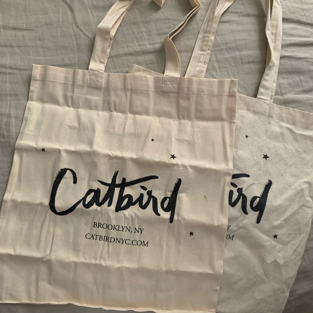 Lot of 2 Catbird NYC Totes
